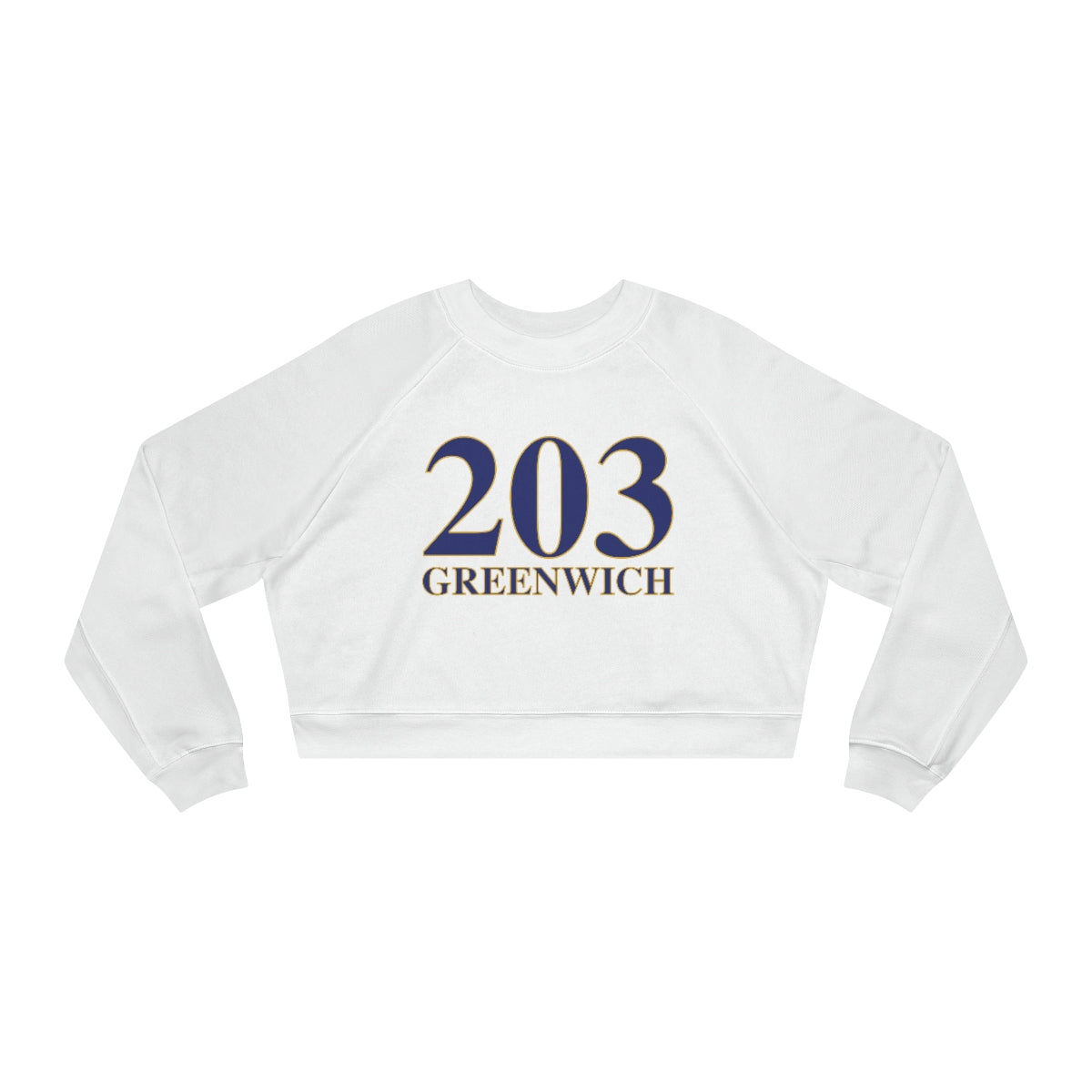 greenwich ct / connecticut women's sweatshirt 

203 Greenwich // greenwich ct womens's crop sweatshirt  // finding connecticut