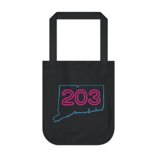 203 Neon Pink 90's tote bag // Connecticut gifts and merch // finding connecticut 