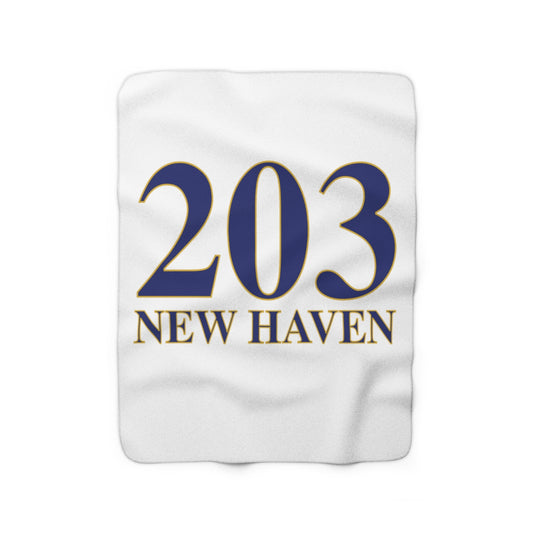 203 New Haven Sherpa Fleece Blanket 203 New Haven Collection. Inspired by the Connecticut flag and the 203! Show off for your pride for Connecticut and New Haven!   Proceeds of this collection go to help build Finding Connecticut’s website and brand. • Free USA shipping   Click here to go to our home page 