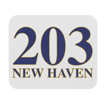 203 New Haven Mouse Pad 203 New Haven Collection. Inspired by the Connecticut flag and the 203! Show off for your pride for Connecticut and New Haven!   Proceeds of this collection go to help build Finding Connecticut’s website and brand. • Free USA shipping   Click here to go to our home page 