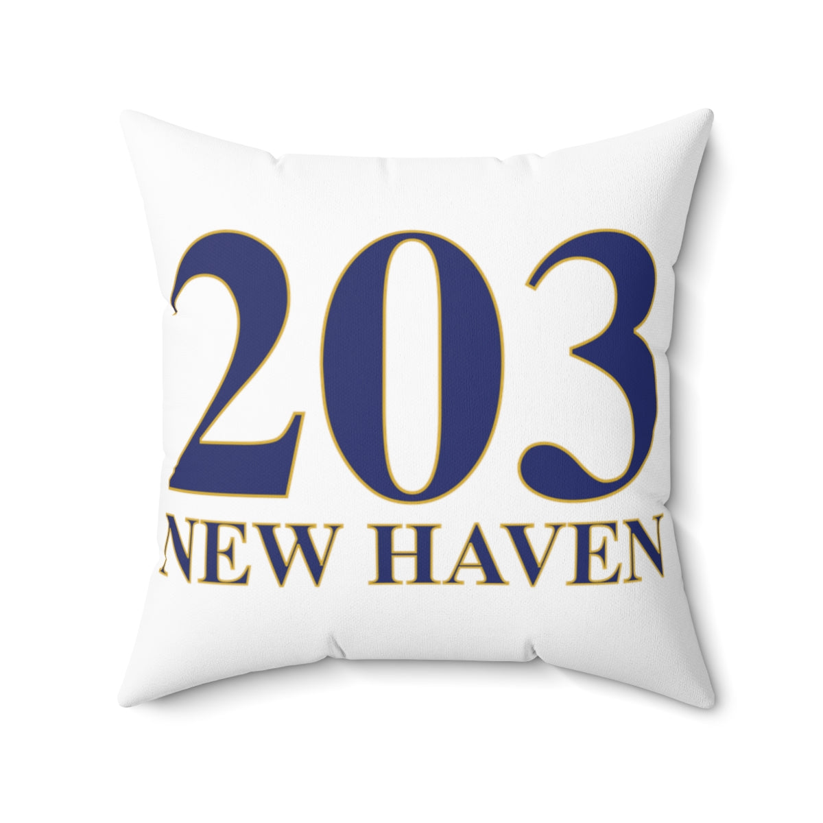 203 New Haven Spun Polyester Square Pillow  203 New Haven Collection. Inspired by the Connecticut flag and the 203! Show off for your pride for Connecticut and New Haven!   Proceeds of this collection go to help build Finding Connecticut’s website and brand. • Free USA shipping   Click here to go to our home page 