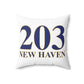 203 New Haven Spun Polyester Square Pillow  203 New Haven Collection. Inspired by the Connecticut flag and the 203! Show off for your pride for Connecticut and New Haven!   Proceeds of this collection go to help build Finding Connecticut’s website and brand. • Free USA shipping   Click here to go to our home page 