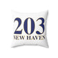 203 New Haven Spun Polyester Square Pillow  203 New Haven Collection. Inspired by the Connecticut flag and the 203! Show off for your pride for Connecticut and New Haven!   Proceeds of this collection go to help build Finding Connecticut’s website and brand. • Free USA shipping   Click here to go to our home page 
