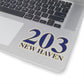203 New Haven Kiss-Cut stickers 203 New Haven Collection. Inspired by the Connecticut flag and the 203! Show off for your pride for Connecticut and New Haven!   Proceeds of this collection go to help build Finding Connecticut’s website and brand. • Free USA shipping   Click here to go to our home page 