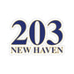 203 New Haven Kiss-Cut stickers 203 New Haven Collection. Inspired by the Connecticut flag and the 203! Show off for your pride for Connecticut and New Haven!   Proceeds of this collection go to help build Finding Connecticut’s website and brand. • Free USA shipping   Click here to go to our home page 