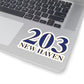 203 New Haven Kiss-Cut stickers 203 New Haven Collection. Inspired by the Connecticut flag and the 203! Show off for your pride for Connecticut and New Haven!   Proceeds of this collection go to help build Finding Connecticut’s website and brand. • Free USA shipping   Click here to go to our home page 