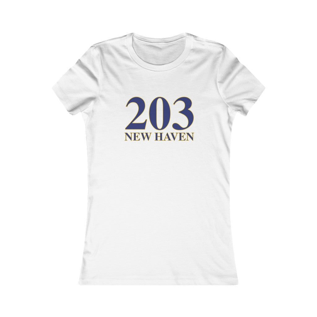 203 New Haven Women's Favorite Tee 203 New Haven Collection. Inspired by the Connecticut flag and the 203! Show off for your pride for Connecticut and New Haven!   Proceeds of this collection go to help build Finding Connecticut’s website and brand. • Free USA shipping   Click here to go to our home page 