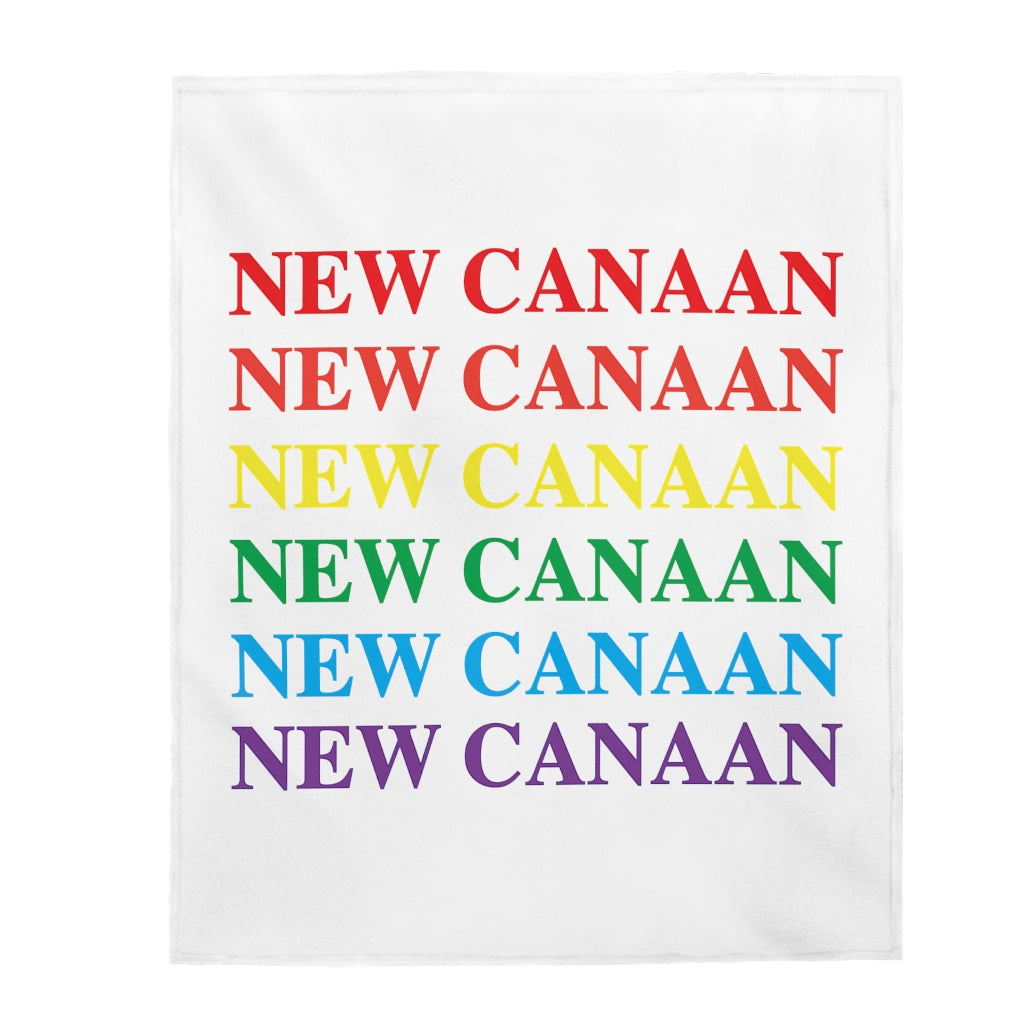 New Canaan Pride Velveteen Plush Blanket