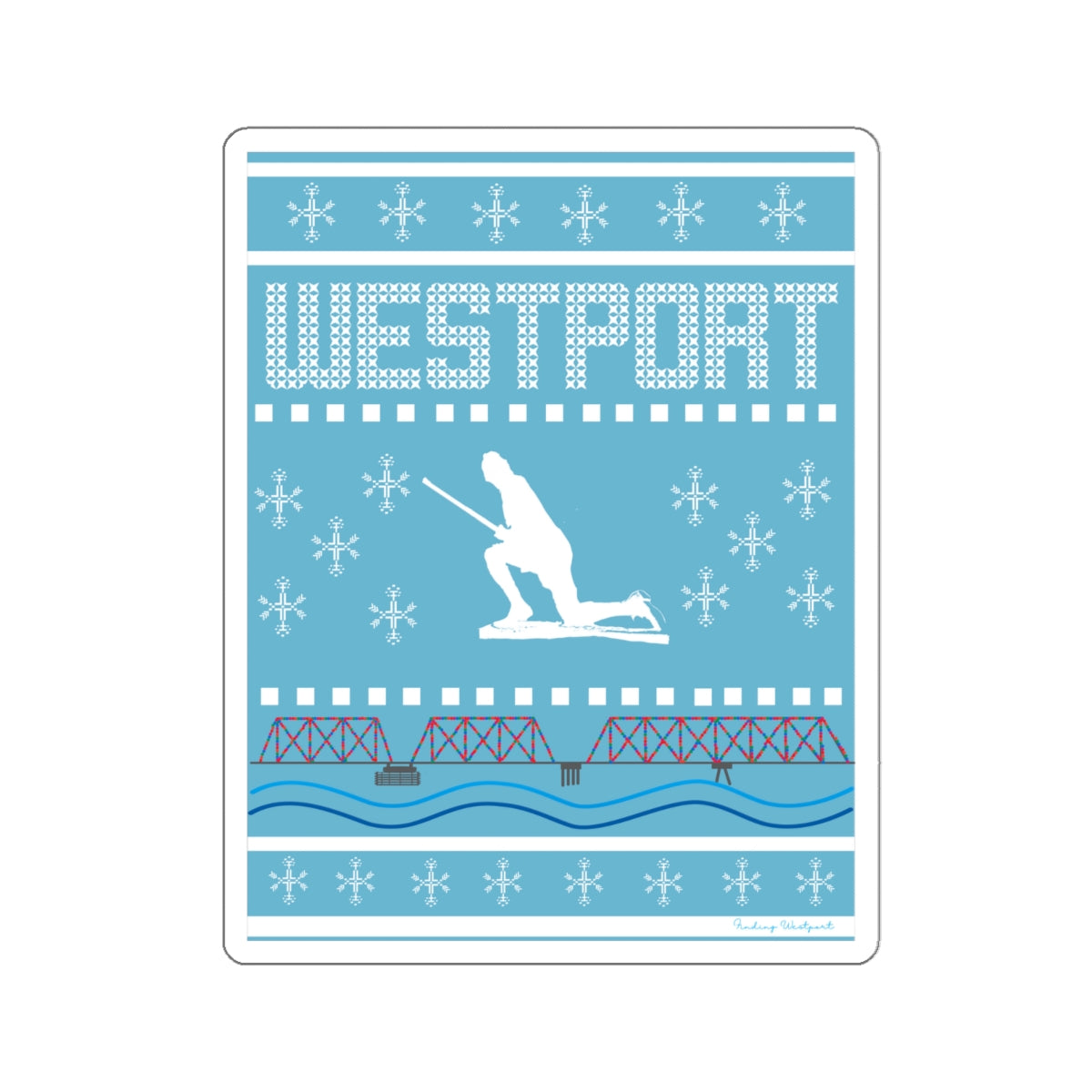 Westport Ugly Holiday Kiss-Cut Stickers