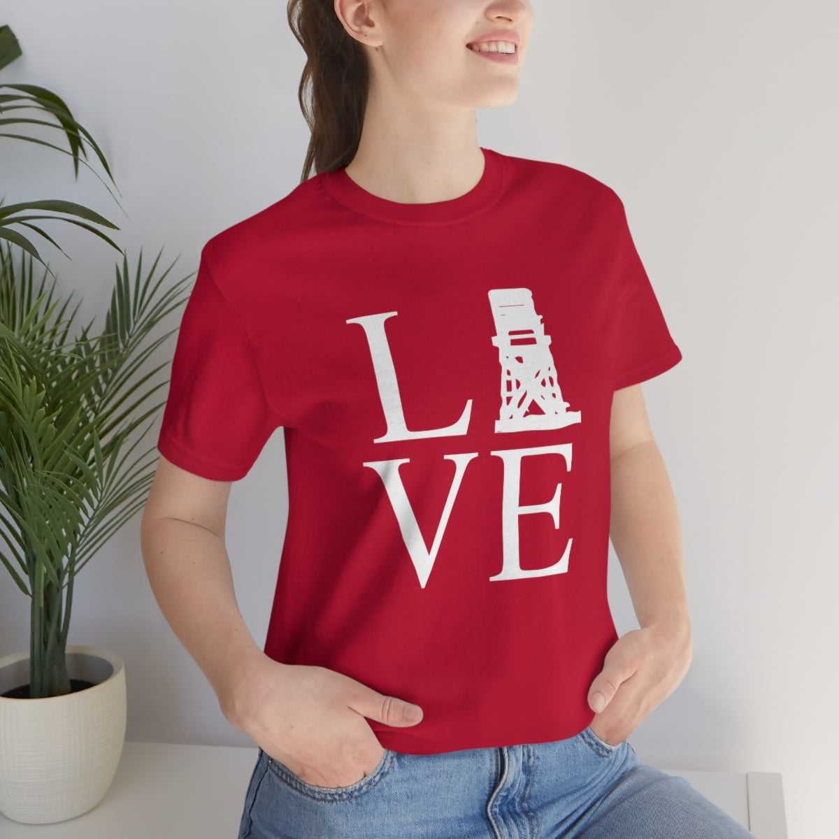 Fairfield Love (front) Unisex Jersey Short Sleeve Tee