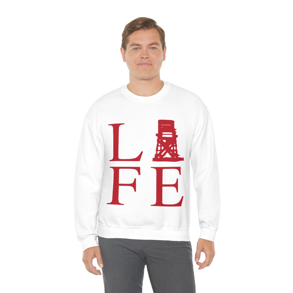 Fairfield Life (front) Unisex Heavy Blend™ Crewneck Sweatshirt