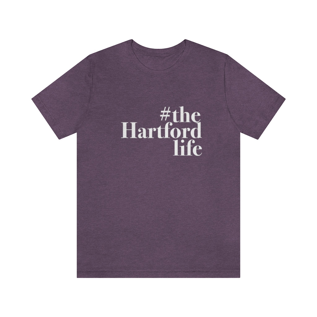  #thehartfordlife Unisex Jersey Short Sleeve Tee  Proceeds help grow Finding Connecticut's website and brand.   Click here to go back to our home page. 