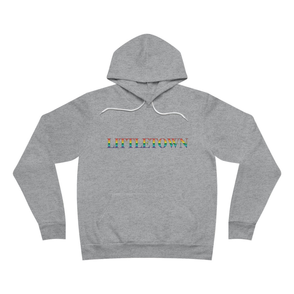 Littletown Rainbow Unisex Sponge Fleece Pullover Hoodie