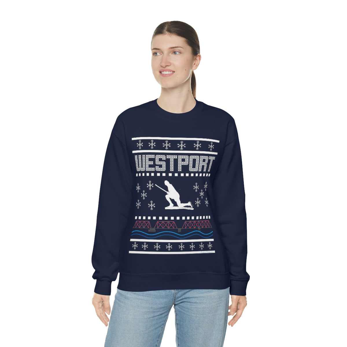 Westport Holiday Sweater Unisex Heavy Blend™ Crewneck Sweatshirt