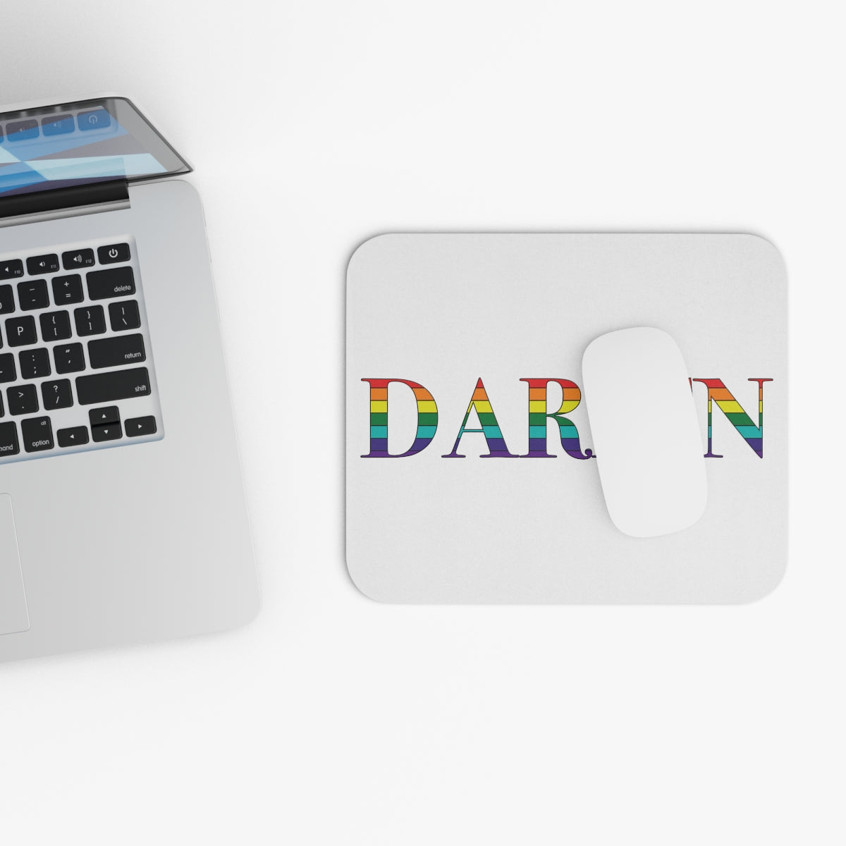 Darien Rainbow Mouse Pad (Rectangle)