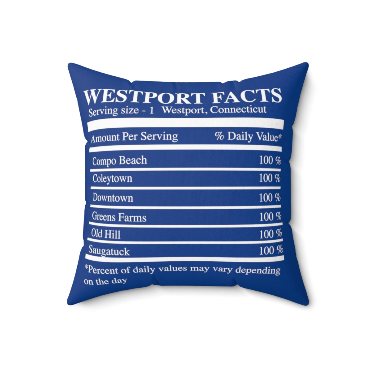 westport facts pillow