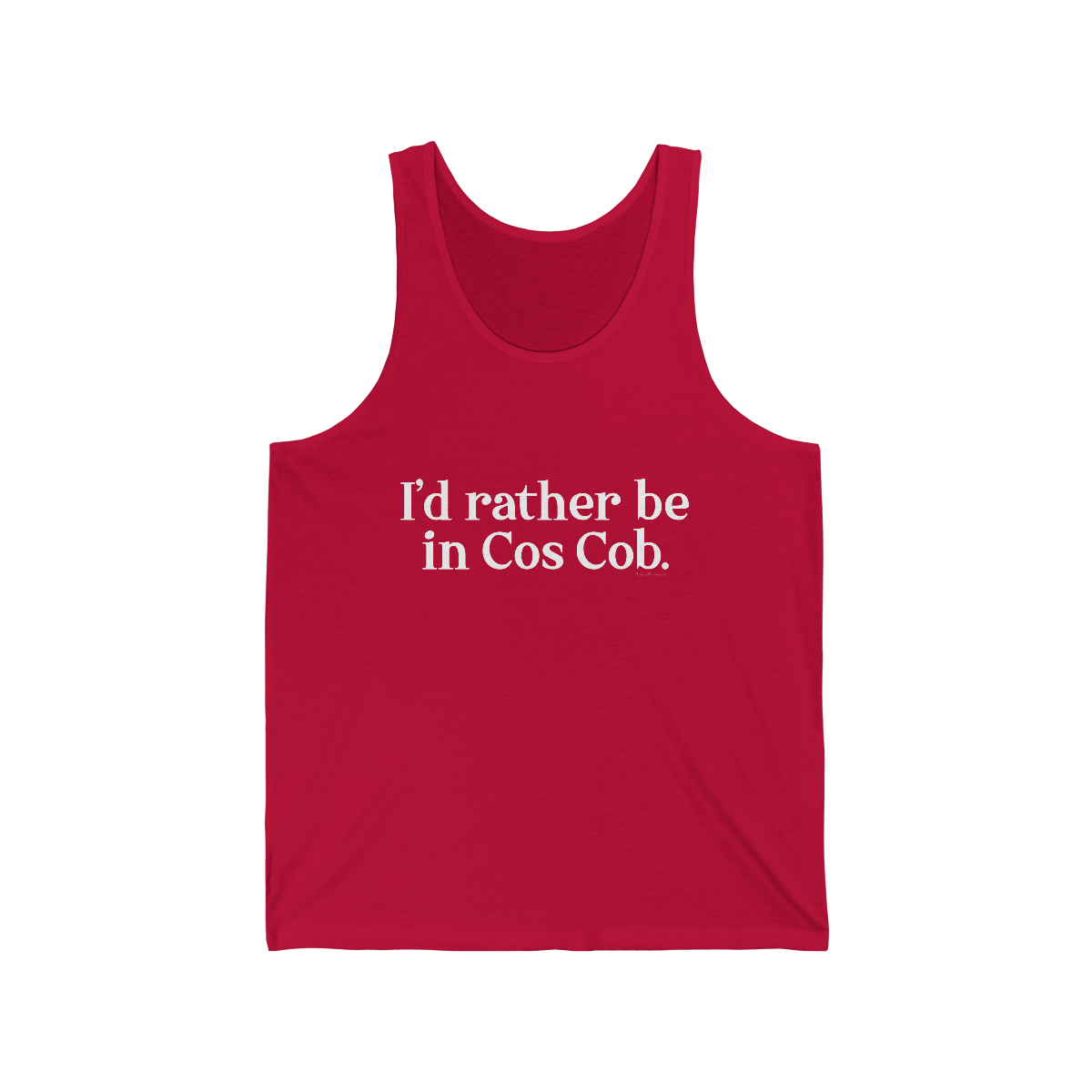 I'd rather be in cos cob unisex shirt 