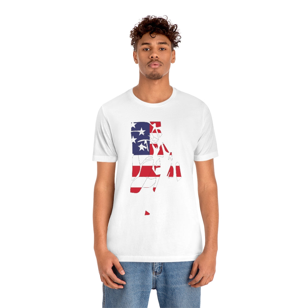 Rhode Island American Flag collection has tee shirts, mugs, reusable bags, and other apparel and gifts. All proceeds goes to help build the Finding New England brand and get our website up and going. Free shipping on all products. 