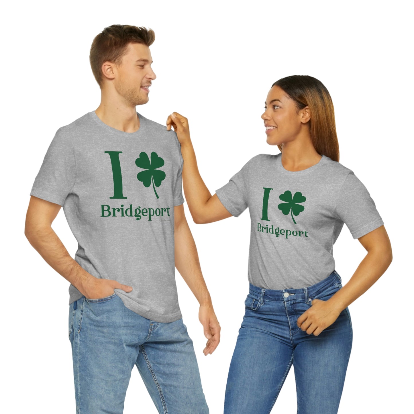 I Clover Bridgeport  (Green) Unisex Jersey Short Sleeve Tee