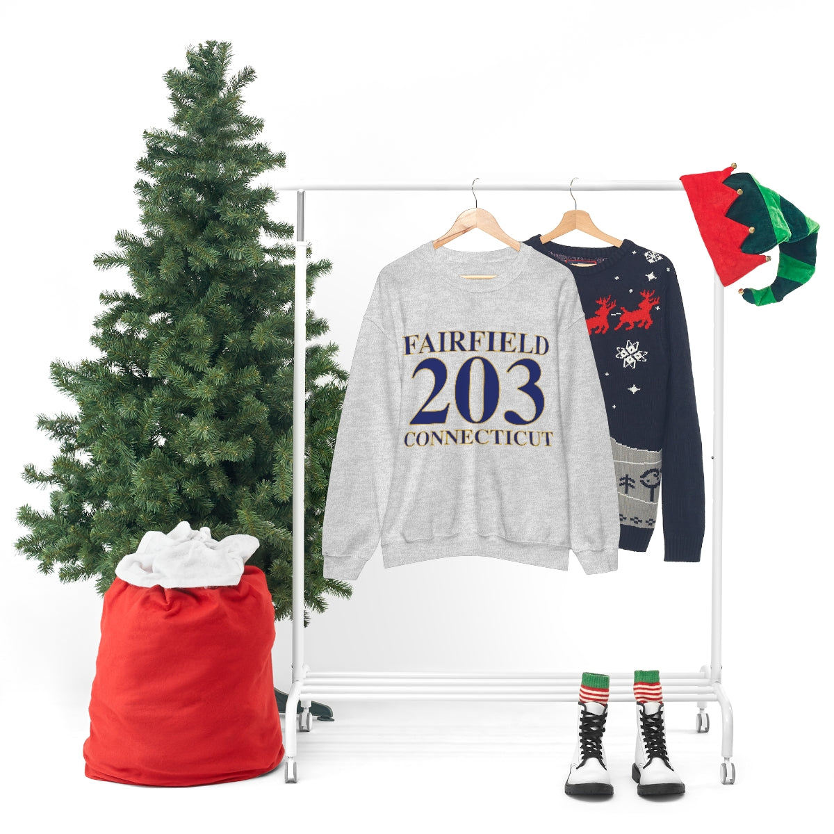 Fairfield 203 Connecticut Unisex Heavy Blend™ Crewneck Sweatshirt