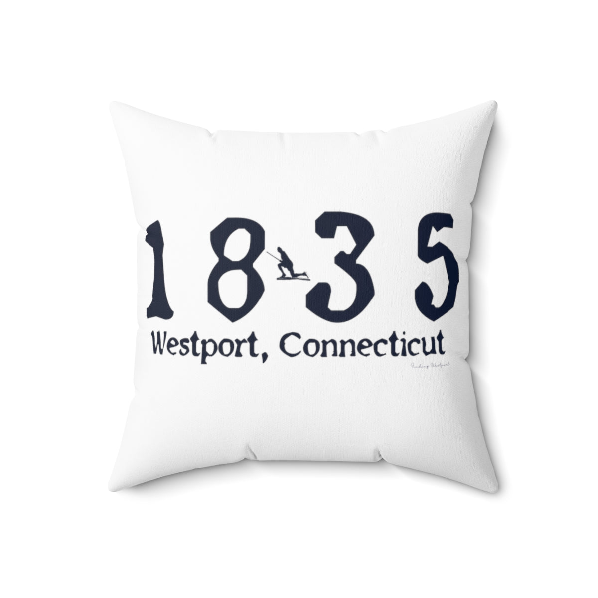 1835 Small Minuteman Spun Polyester Square Pillow