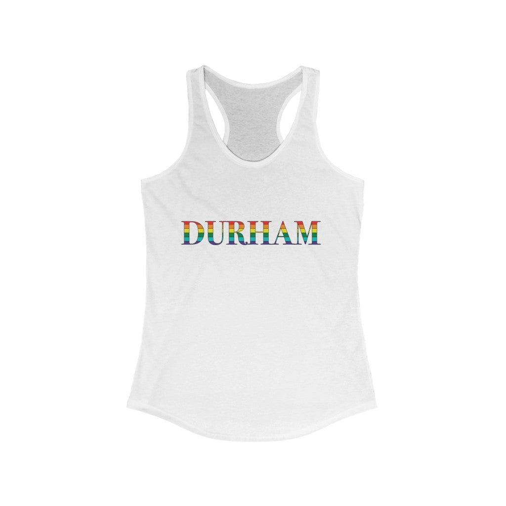 Durham Rainbow Women's Ideal Racerback Tank