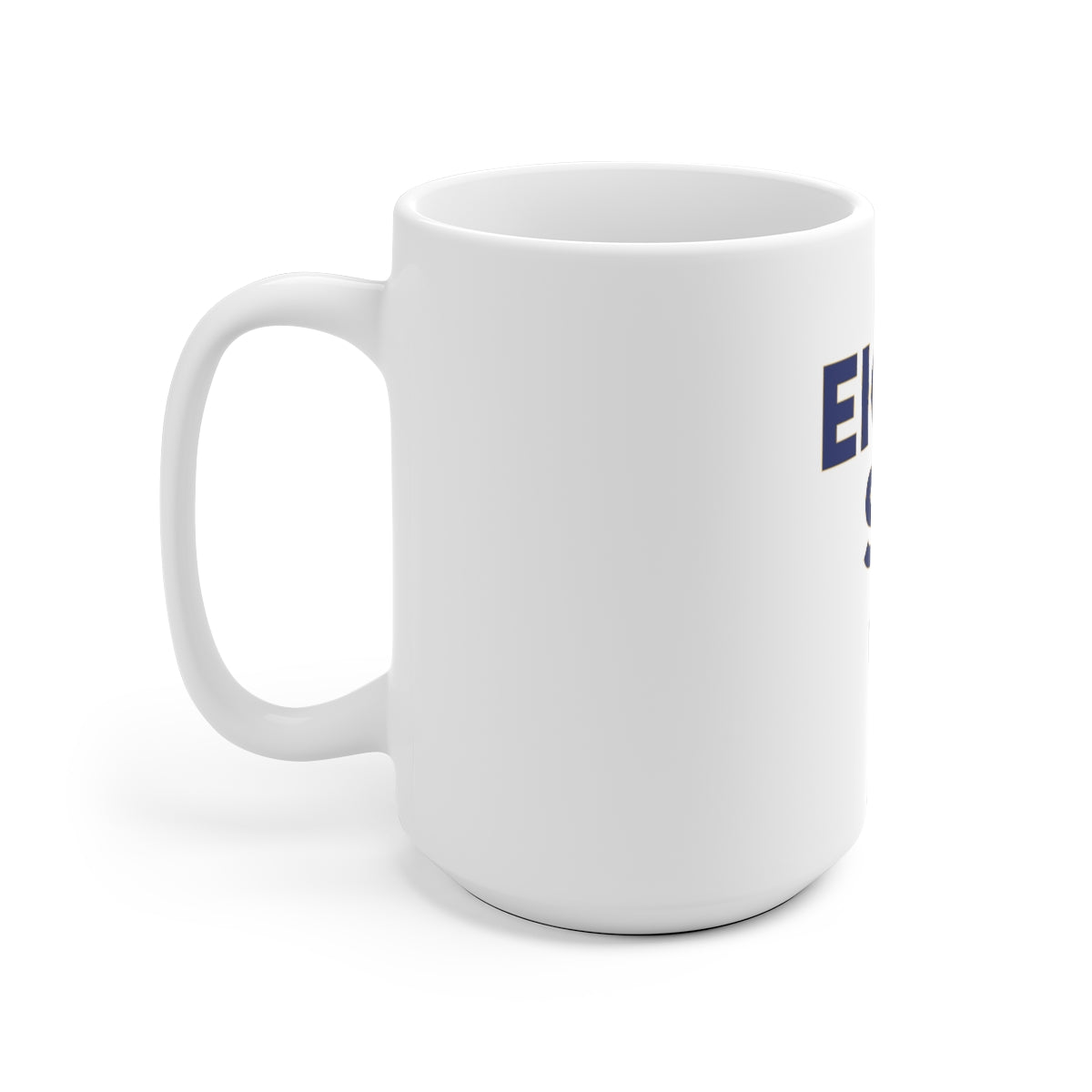 Eight Six O' White Ceramic Mug