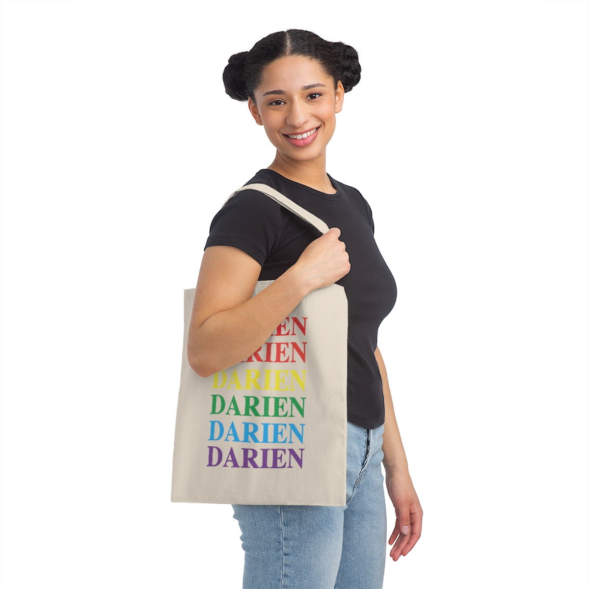 Darien connecticut pride tote bag