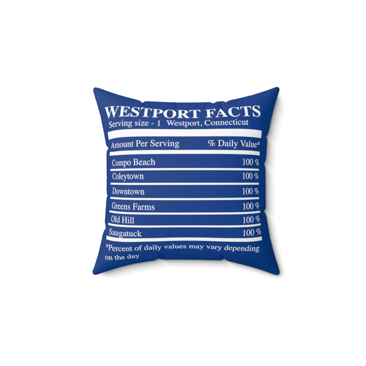 westport facts pillow