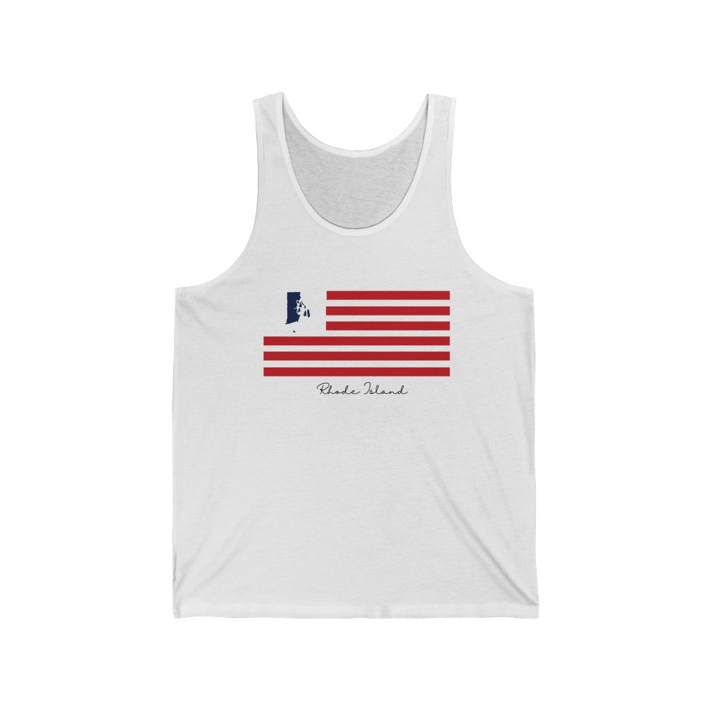 Rhode Island American Flag collection has tee shirts, mugs, reusable bags, and other apparel and gifts. All proceeds goes to help build the Finding New England brand and get our website up and going. Free shipping on all products. 