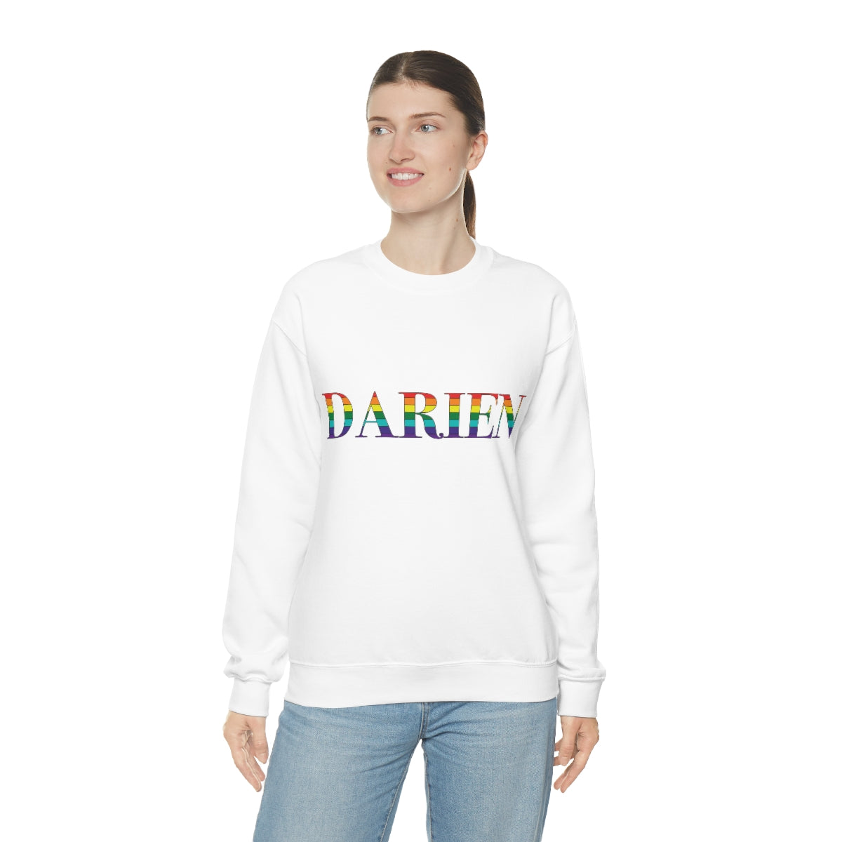 Darien Rainbow Unisex Heavy Blend™ Crewneck Sweatshirt