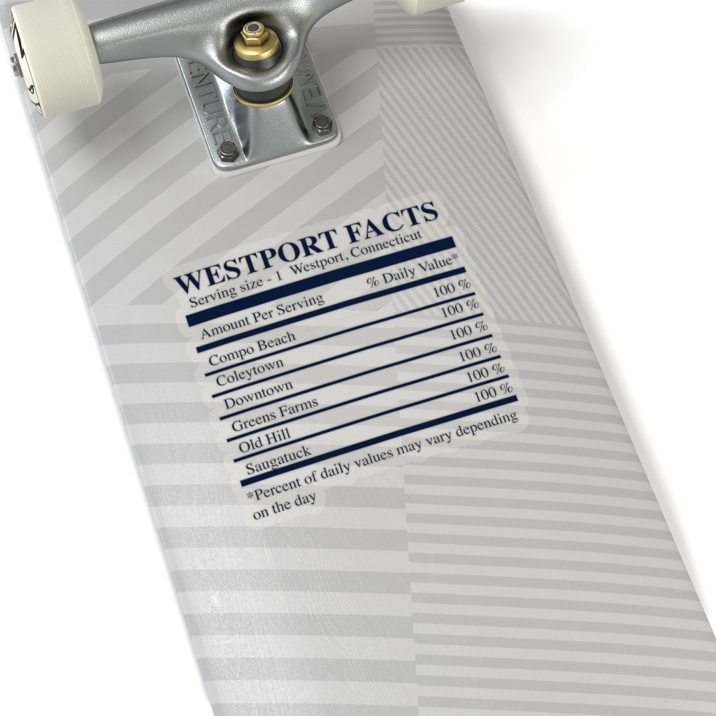 Westport Facts Kiss-Cut Stickers