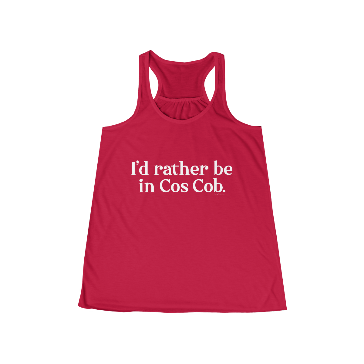 I'd rather be in cos cob tank top shirt 