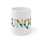 Ogunquit Rainbow White Ceramic Mug