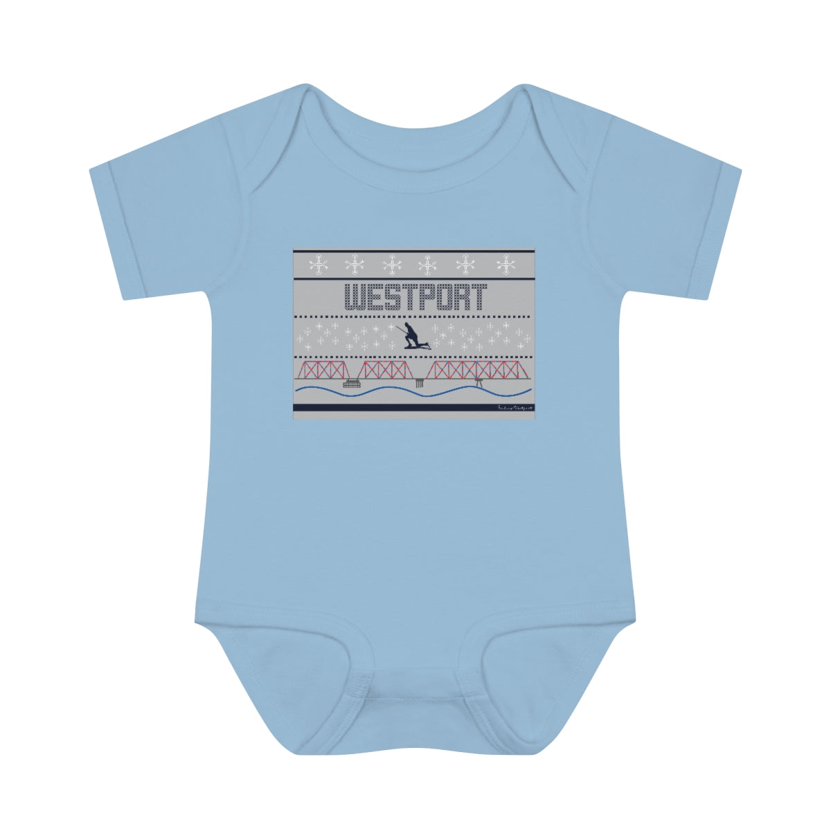 Westport Ugly Holiday Infant Baby Rib Bodysuit