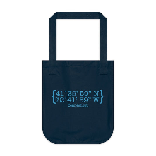 Connecticut Coordinates Organic Canvas Tote Bag