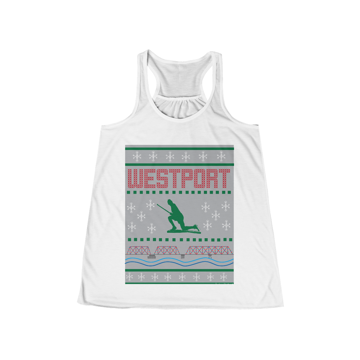 westport ct / connecticut ugly christmas sweater tank top shirt 