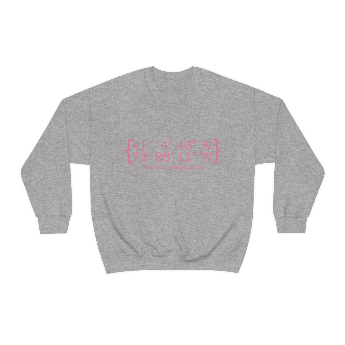 Darien Coordinates Unisex Heavy Blend™ Crewneck Sweatshirt