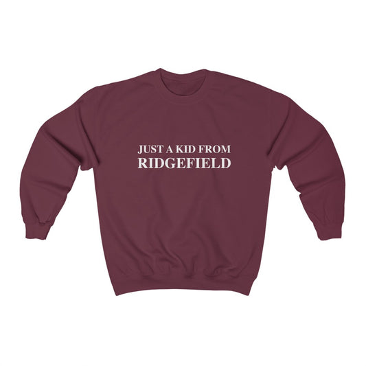 Just a kid from Ridgefield. Ridgefield, Connecticut tee shirts, hoodies sweatshirts, mugs and other apparel, home gifts and souvenirs. Proceeds of this collections goes to help Finding Ridgefield and Finding Connecticut’s brand. Free USA shipping