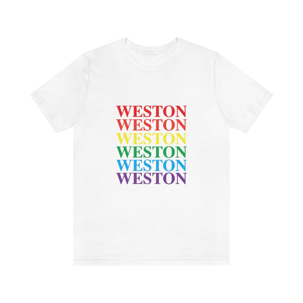 Do you have Weston Pride? Weston, Connecticut apparel and gifts including mugs including LGBTQ inspired apparel and gifts. 10% of pride sales are donated to a Connecticut LGBTQ organization. Free shipping! 