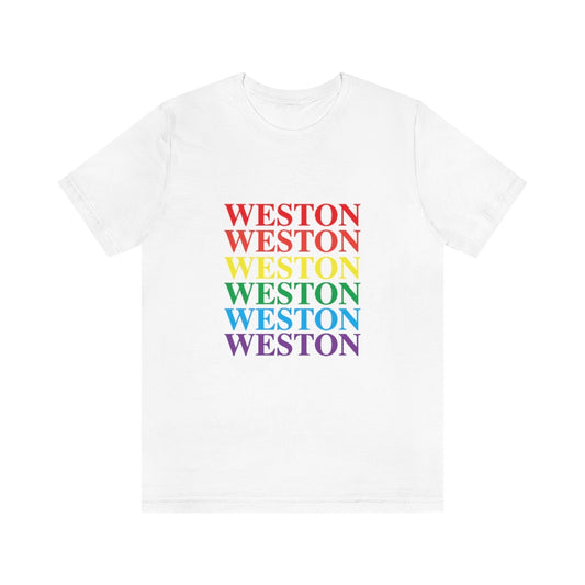 Do you have Weston Pride? Weston, Connecticut apparel and gifts including mugs including LGBTQ inspired apparel and gifts. 10% of pride sales are donated to a Connecticut LGBTQ organization. Free shipping! 