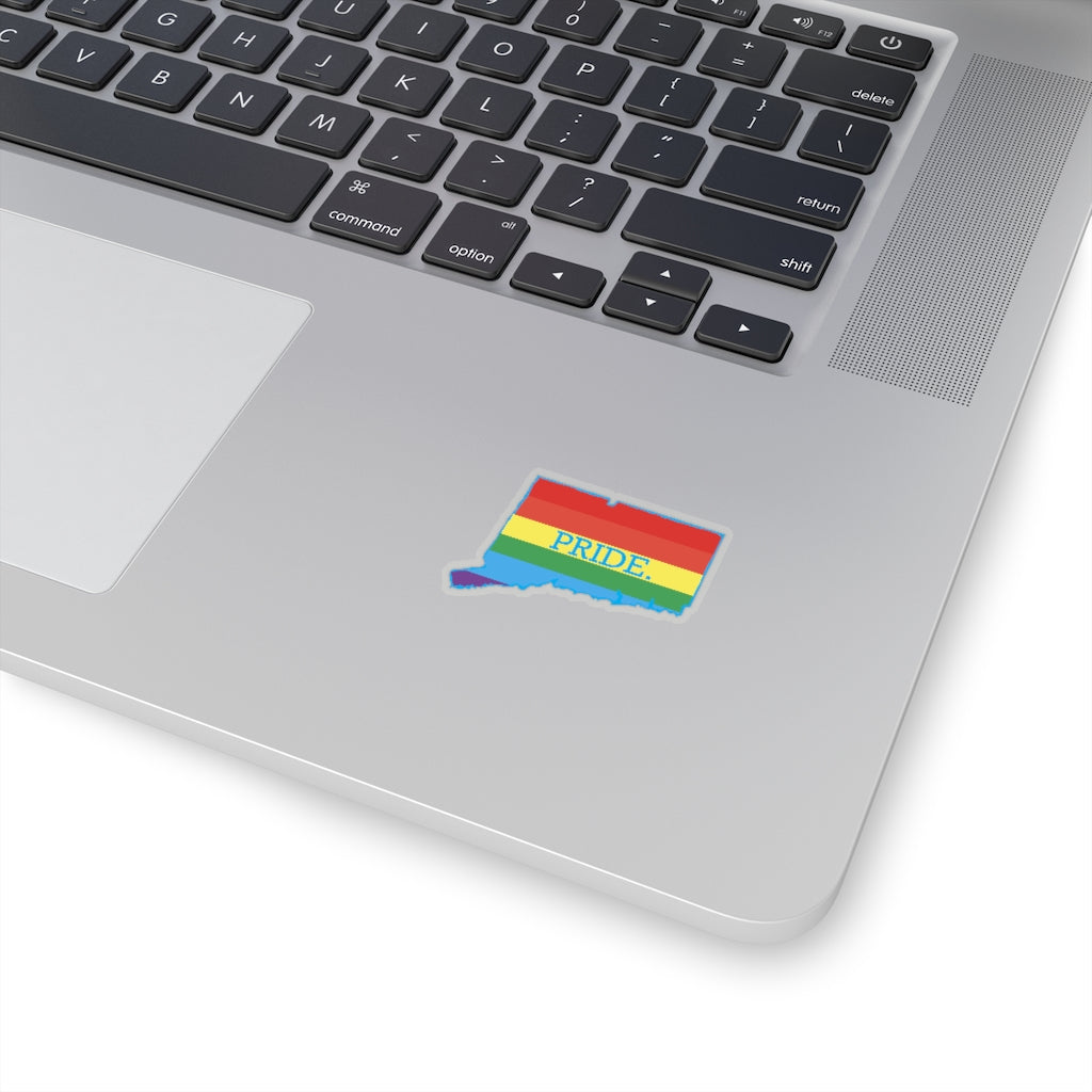 Pride in Connecticut Kiss-Cut Stickers