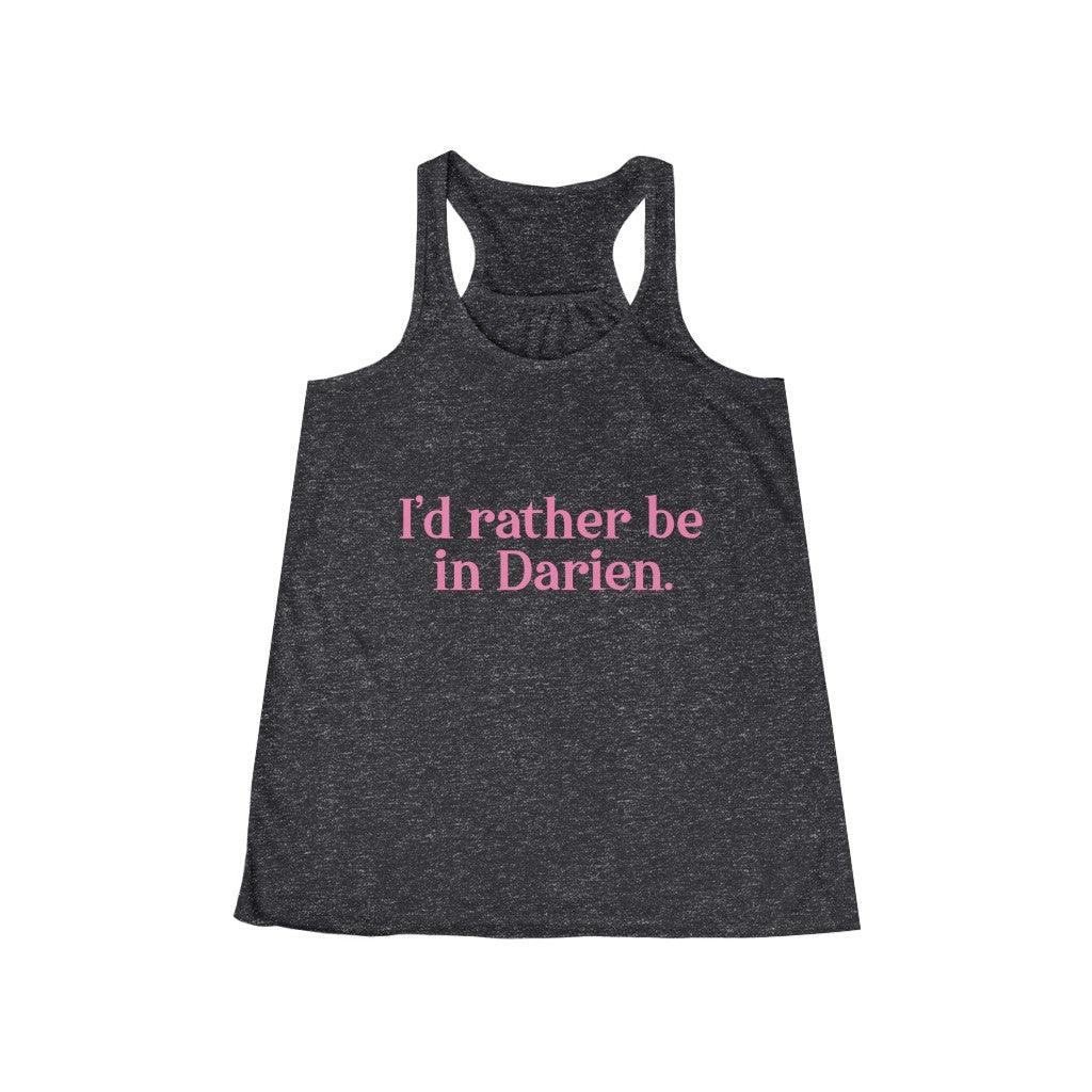 I'd rather be in darien connecticut tank top shirt