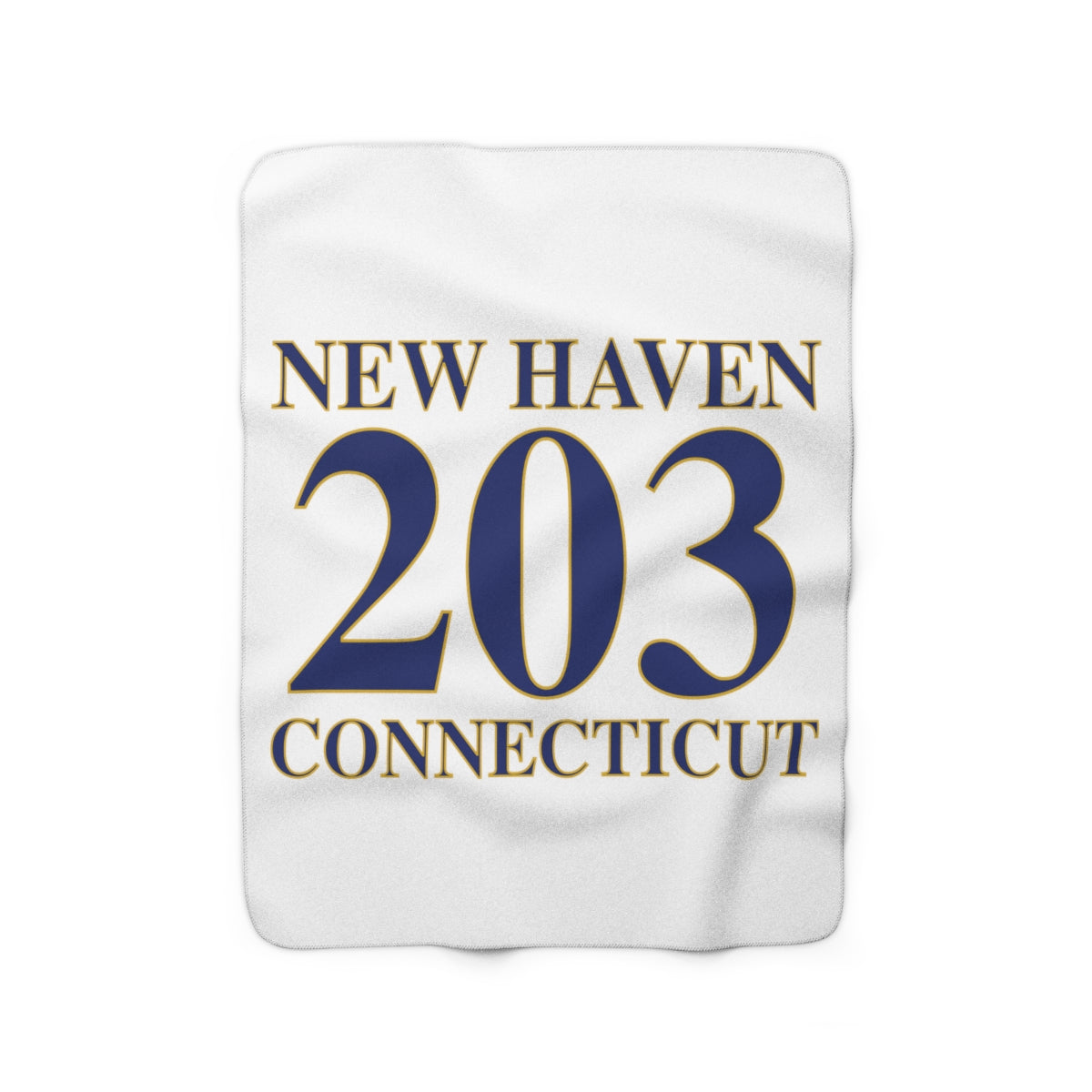 New Haven 203  Connecticut Sherpa Fleece Blanket  New Haven 203 Collection. Inspired by the Connecticut flag and the 203! Show off for your pride for Connecticut and Hartford!   Proceeds of this collection go to help build Finding Connecticut’s website and brand. • Free USA shipping   Click here to go to our home page 