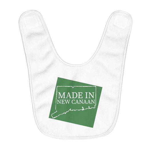 Made in New Canaan Fleece Baby Bib