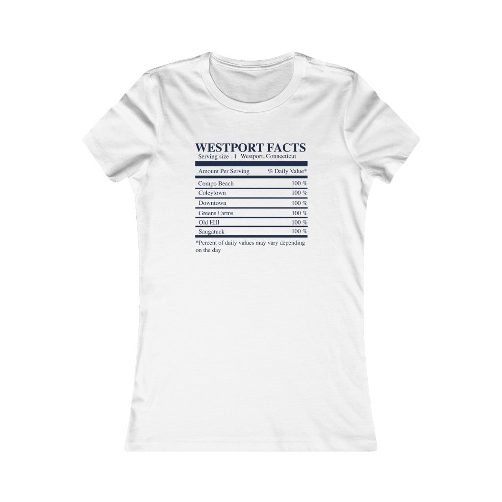 Westport facts womens tee shirt