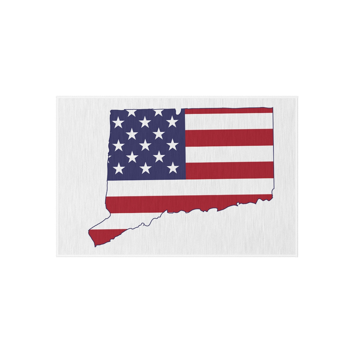 Connecticut american flag outdoor mat 