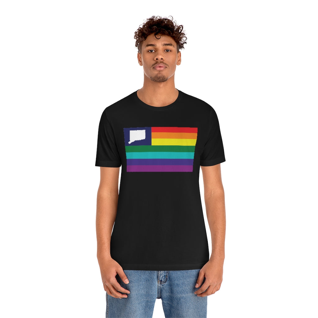 Connecticut Pride Flag Unisex Jersey Short Sleeve Tee