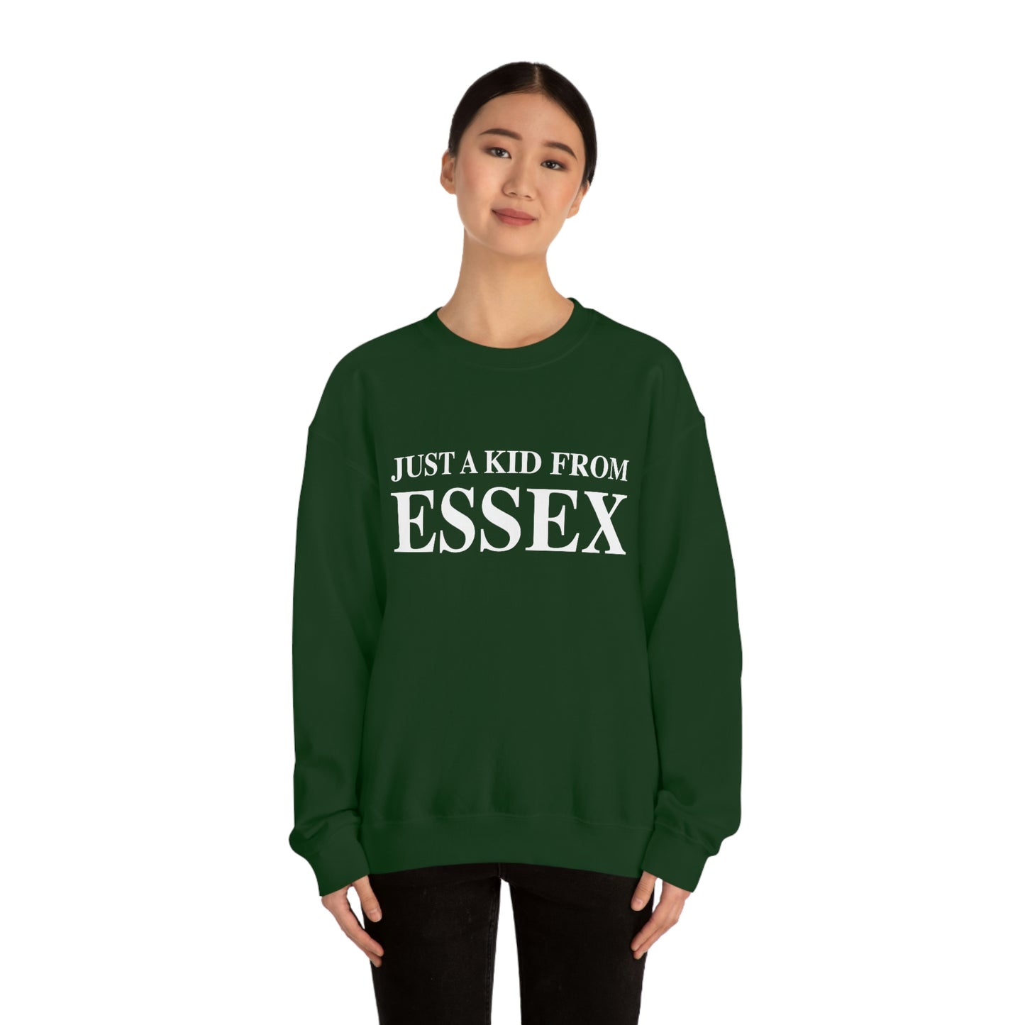 Just a kid from Essex Unisex Heavy Blend™ Crewneck Sweatshirt