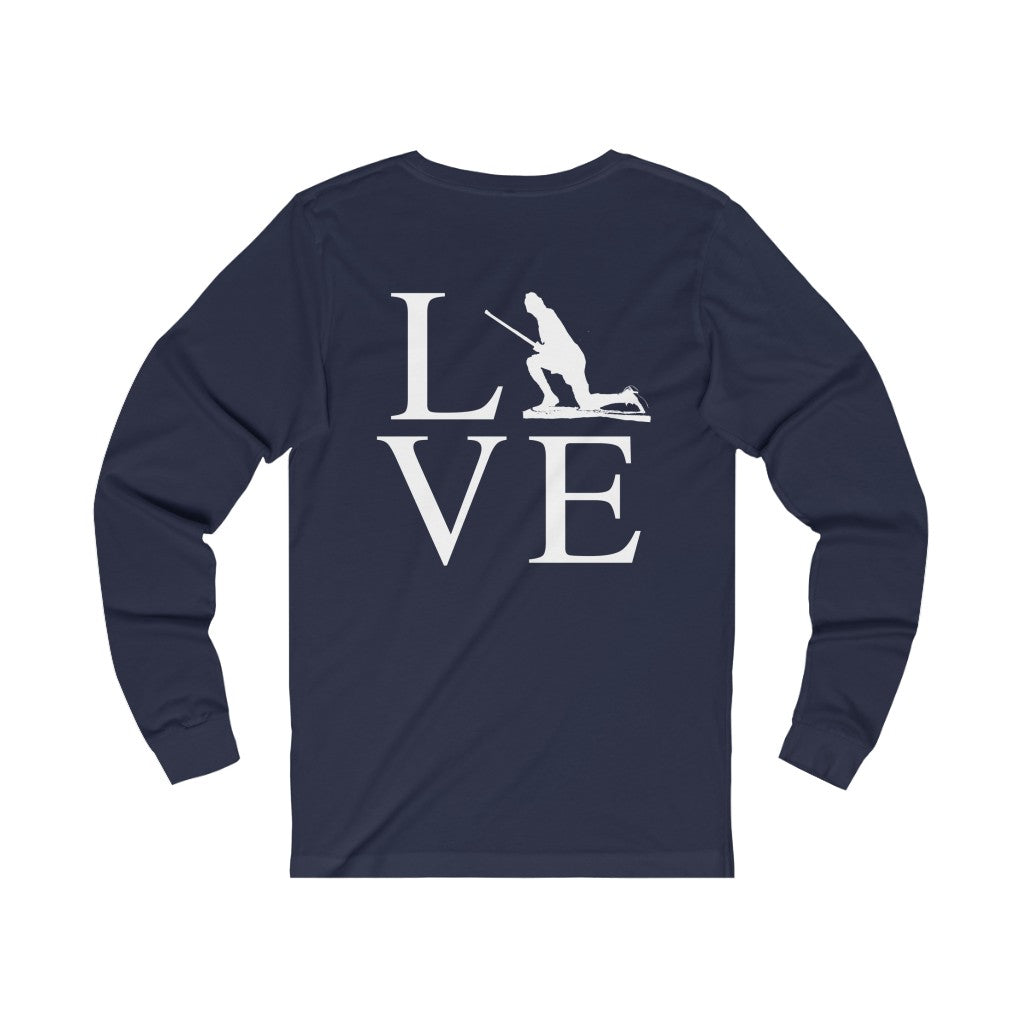 Minuteman Love (front and back) Unisex Jersey Long Sleeve Tee